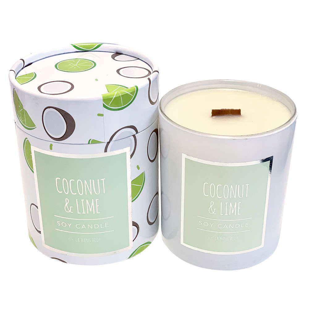 Wooden wick Candle - Coconut & Lime