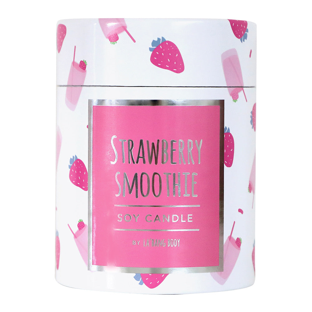 Wooden wick  Candle - Strawberry Smoothie