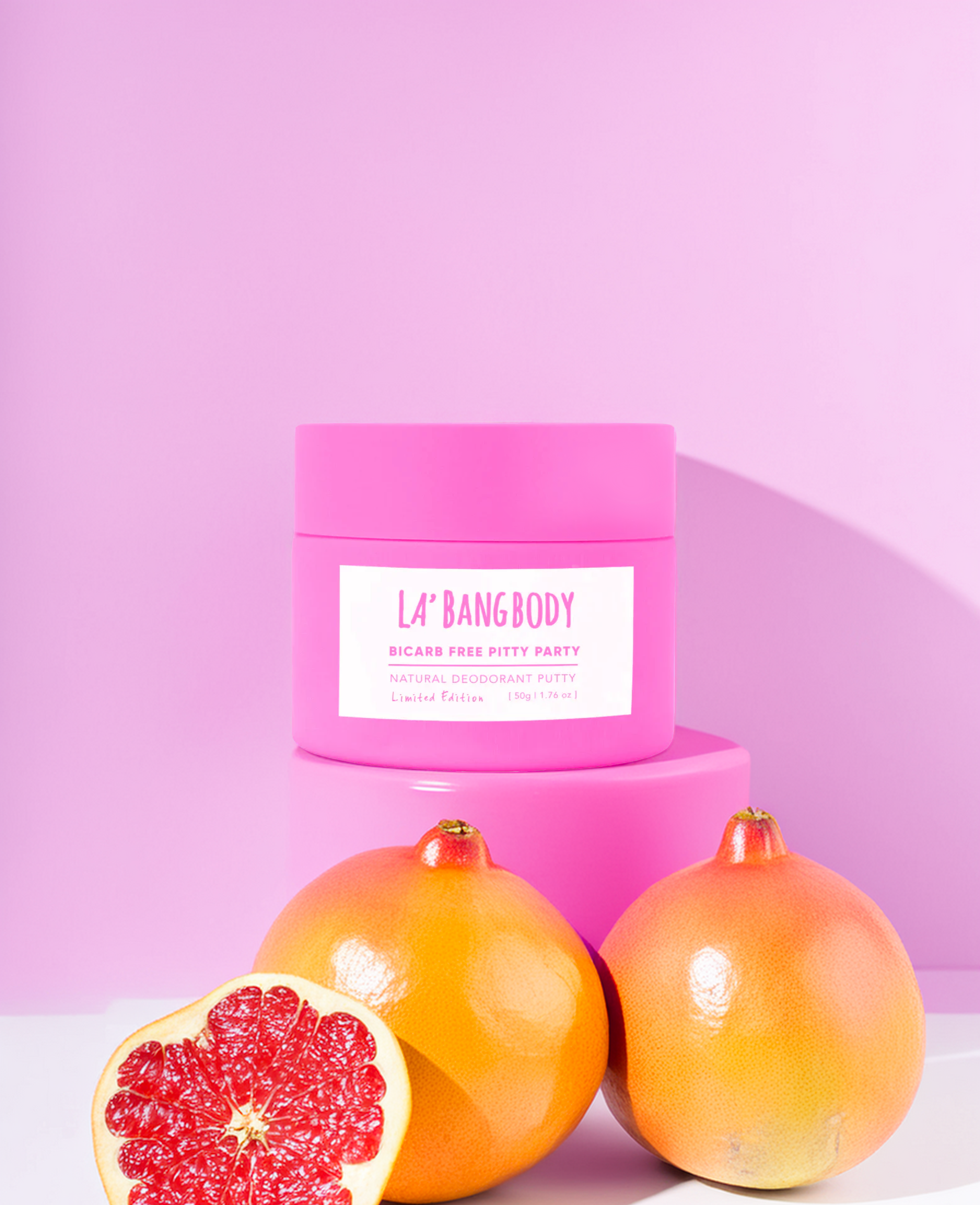 Limited edition  Bi-Carb Free - citrus fizz-  Pitty Party Natural Deodorant