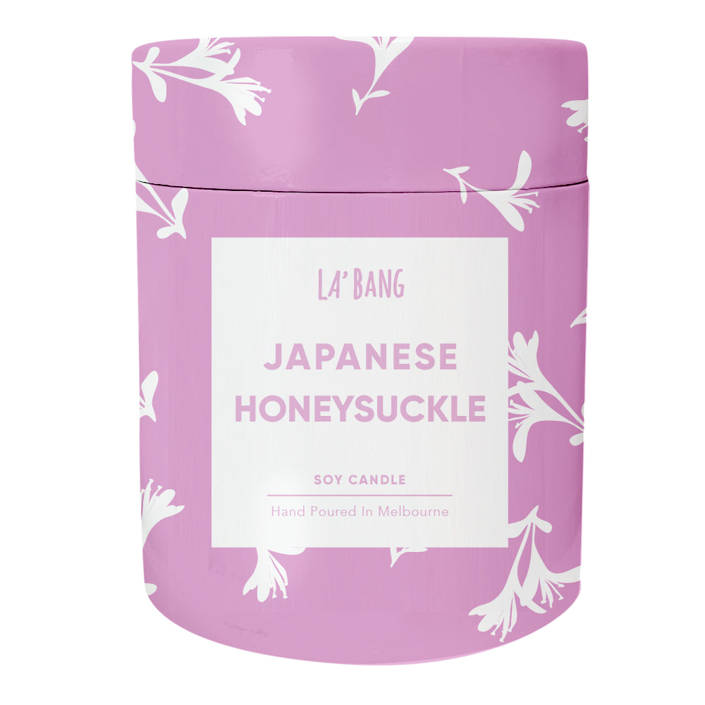Wooden wick  Candle - Japanese Honeysuckle