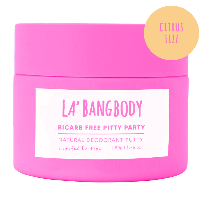 Limited edition  Bi-Carb Free - citrus fizz-  Pitty Party Natural Deodorant