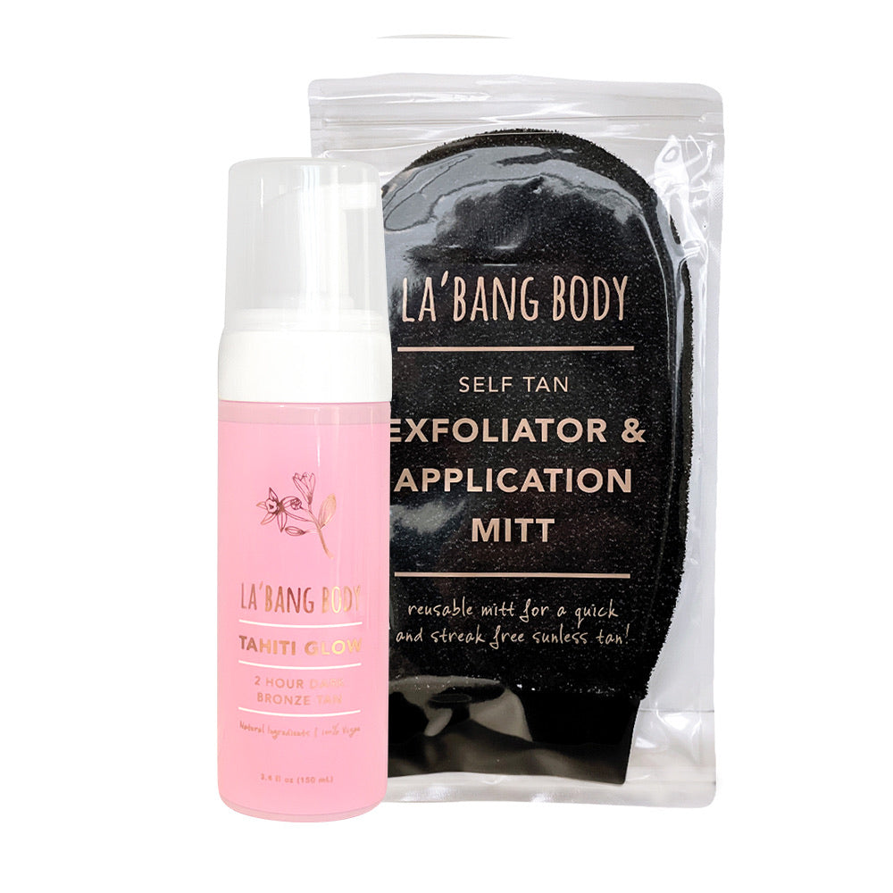 Tahiti Bronze And Mitt  - 2 hour tanning mousse -Bundle