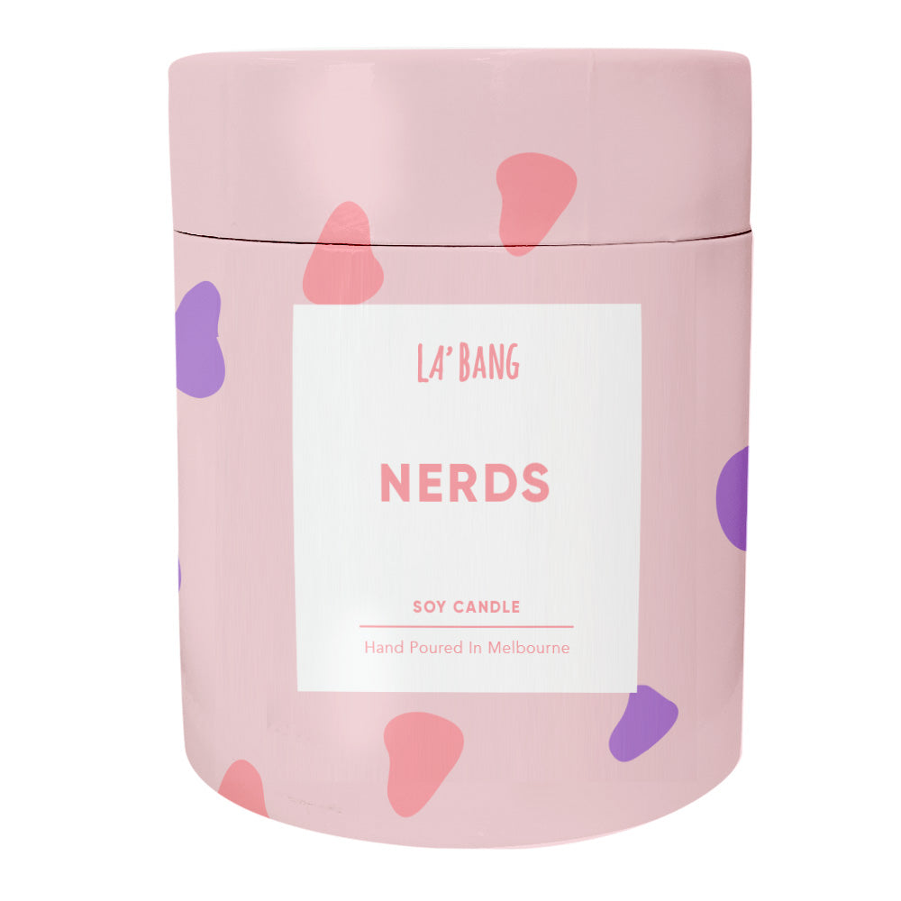 Wooden wick Candle - Nerds